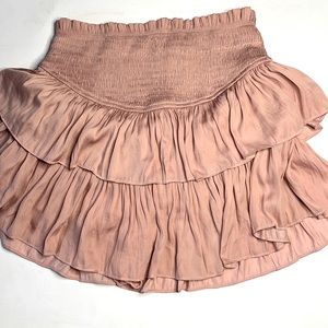 pink ruffle skirt